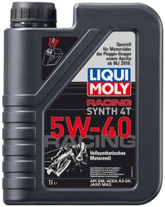 Liquimoly RACING SYNTH 4T 5W-40 (синтетическое) 1 л. Liquimoly RACING SYNTH 4T 5W-40 (синтетическое) 1 л.