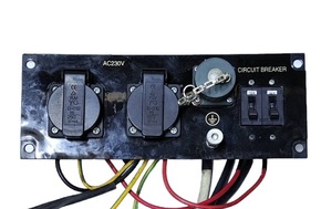 Панель в сборе с розетками генератора KDE12