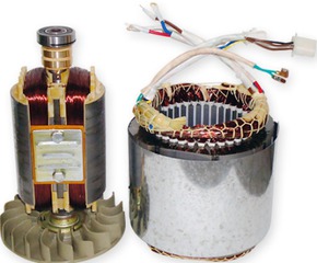 Статор в сборе с ротором 5.5 кВт 230V 50HZ 140mm для генератора