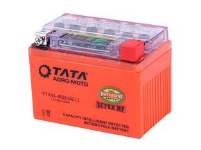 Аккумулятор гелевый 12V 4Ah YTX4L-BS 4AH с индикатором OUTDO