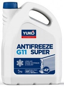Антифриз YUKO Super -40 G11 синій 5л Антифриз YUKO Super -40 G11 синій 5л