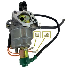 Карбюратор под вакуумную заслонку с электроклапаном 188F 190F