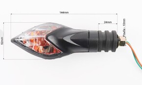 Поворот СТРЕЛА длинная ножка прозрачное стекло