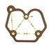 Прокладка крышки клапанов под 3 болта 178F  - фото 1
