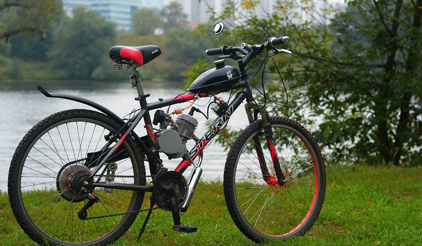 Веломотор f80 со стартером